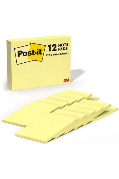 Generic Notes Canary Yellow 4 x 6 in (101 x 152 mm) 659 | Yellow Color | Stic...
