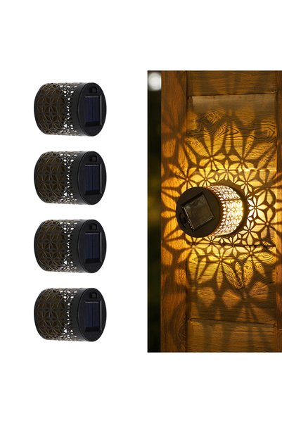 Choice Style B-4PC LED Solar Outdoor Wall Light Waterproof Projection Lamp fo...