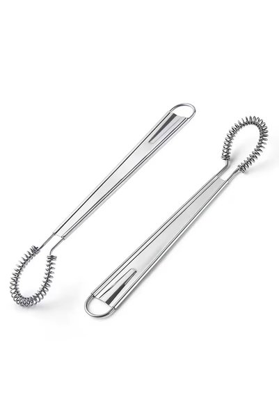 Choice 2PCS Stainless Steel Egg Beater Spring Manual Mixer Honey Cream Mixer ...
