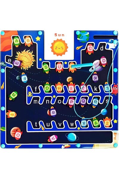 Generic Magnetic Alphabet Maze Board, Montessori Toys for 3+ Year Old,Wooden ...