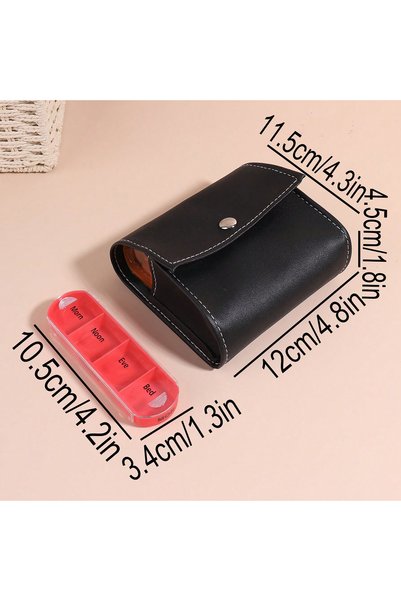 Choice YH-070 1PC Creative Leather Bag Colorful Pill Box, Seven Colors for a ...
