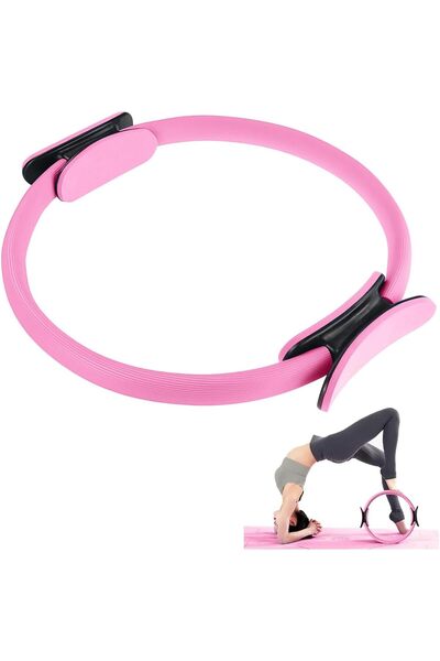 Generic Pilates Fitness Ring, 14 Inch Yoga Rings Circle with Dual Padded Hand...