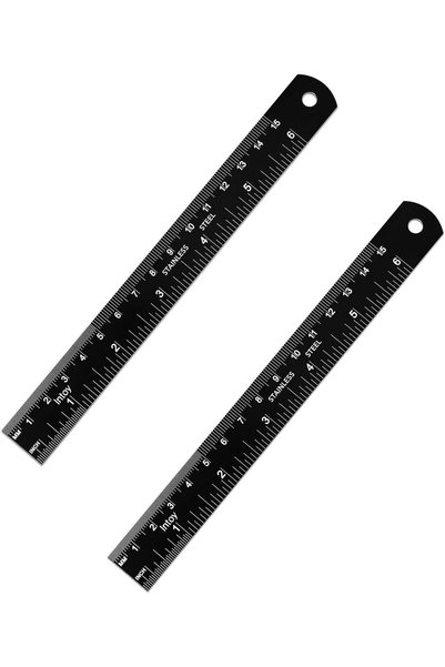 Generic 150mm Flexible Metal Ruler, Double Scale mm/inch, Small Stainless Ste...