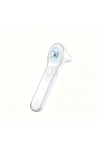 Choice White AiQUE 2In1 Infrared Ear Thermometer Digital Screen Medical Body ...