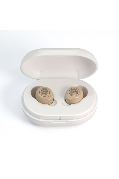 Choice Beige 1 Pair Rechargeable Adjustable Portable Hearing Loss Hearing Aid...