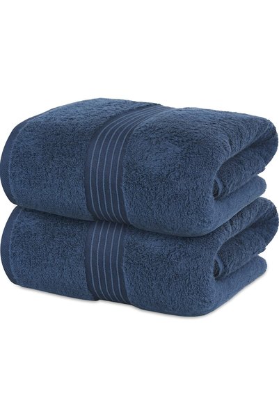 Generic Bath Towel Set (4 Pack, 70 X 140 cm) - 600 GSM 100% Combed Cotton Qui...