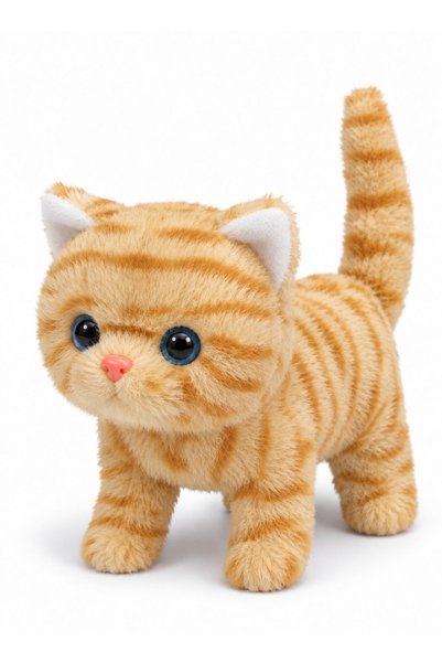 GENERIL Interactive Plush Cat Toy with Walking Action, Meowing Sounds, Head a...