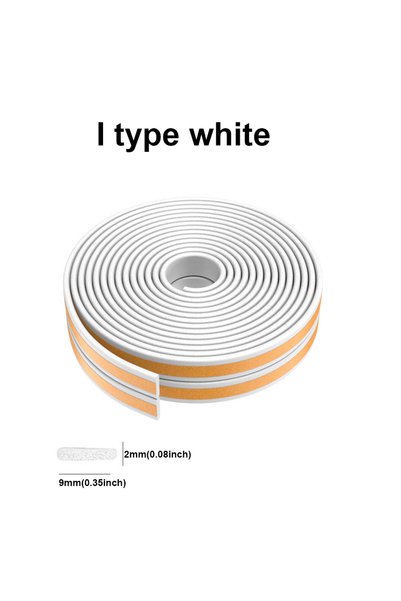 Choice 10m I white 5m/10m DIEP Shape Door Seal Strip Self-adhesive Window Wea...