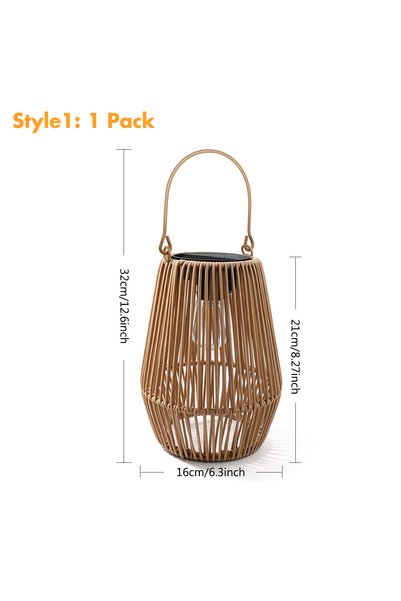 Choice Style1 Solar Lanterns Outdoor Waterproof Hanging Solar Lanterns LED Ga...