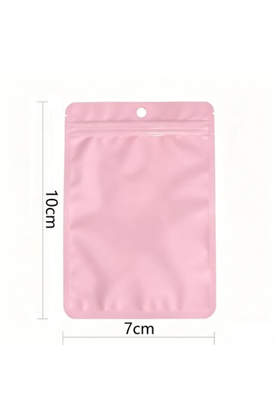 Choice 7x10 pink 100pcs Macaron-colored pearlescent laminated self-sealing ba...