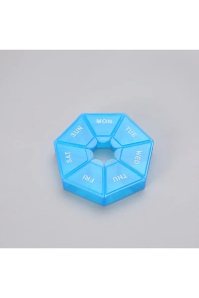 Choice 1pcs blue 1/2/3Pcs A Week 7 Corners Pill Box Round 7 Boxes For One Wee...