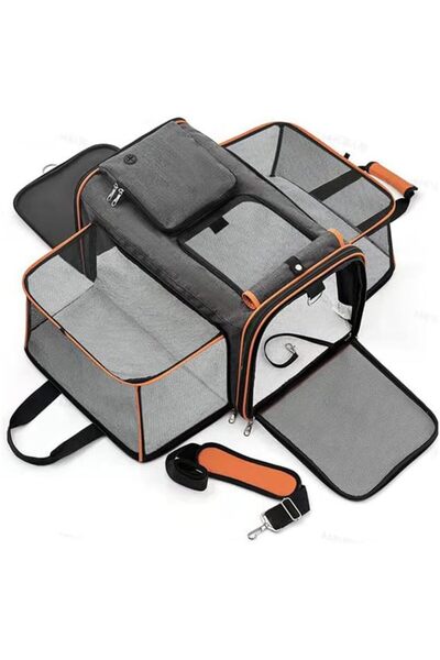 Generic Cat Carrier Bag,Airline Approved Pet Carrier,Soft Side Pets Travel ba...