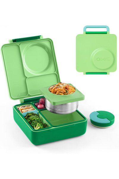 Generic OmieBox Kids Bento Lunch Box, Stainless Steel Bowl, 250ml (Apple Green)