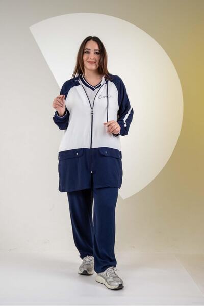 Roxxlen Women's Plus Size Lovely Embroidered 3-Piece Set