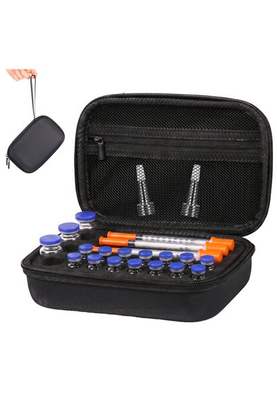 Choice Black 14 3 Vial Syri Insulin Vial Case 3ml 30ml Portable Medicine Orga...