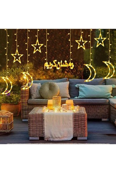 Generic Ramadan Decorations, Star Moon Fairy String Lights, Ramadan Kareen Ou...