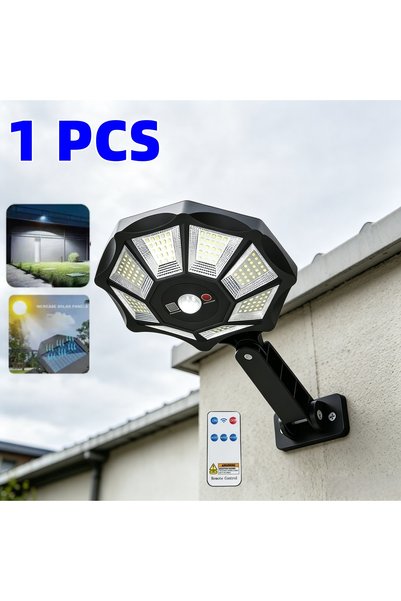 Choice 168 LED 8000W/3000W Solar LED Wall Light Outdoor PIR Motion Sensor Sol...