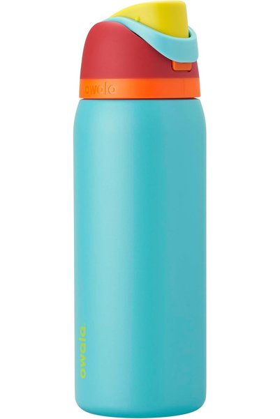 Generic FreeSip - Stainless Steel - 32-oz. - Red/Aqua (Summer Sweetness)() (A7)