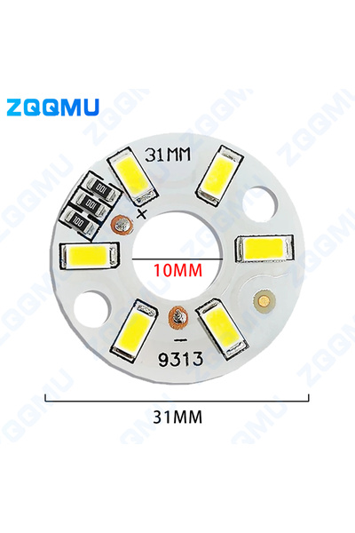 Choice مصباح LED أبيض 6000 كلفن، 10 قطع، 10 مم، 10 قطع، 3 واط، SMD5730، تيار ...