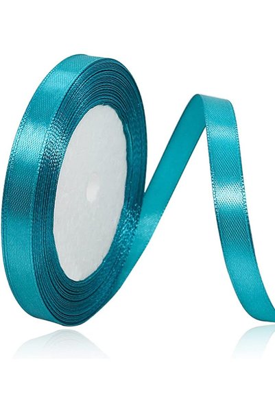 Generic Turquoise Blue Satin Ribbon, 3/8 Inch x 25 Yards for Gift Wrapping