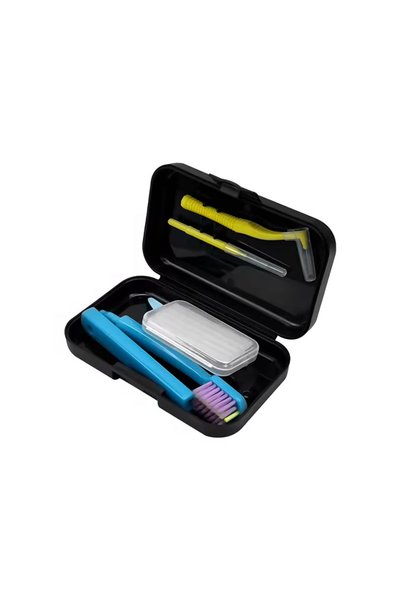 Choice Black 1 box Dental Toothbrush Box Portable Travel Toothbrush Orthodont...