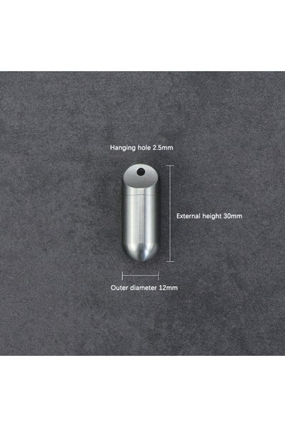 Choice Silver 1Pc Portable Waterproof Metal Capsule Box Mini Medicine Holder ...