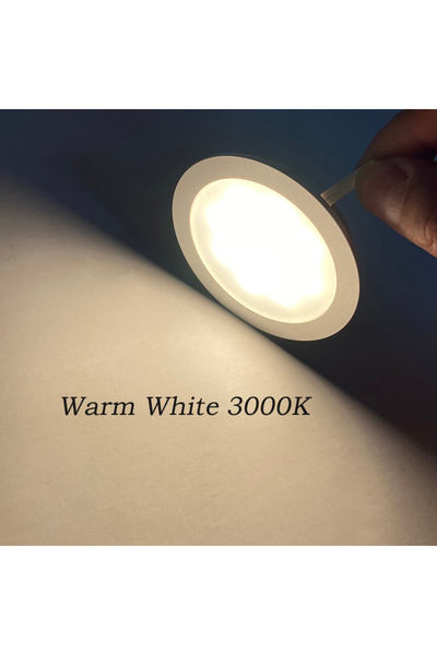Choice إضاءة LED صغيرة فائقة النحافة، لون أبيض دافئ، 3000 كلفن، 3 واط/5 واط، ...