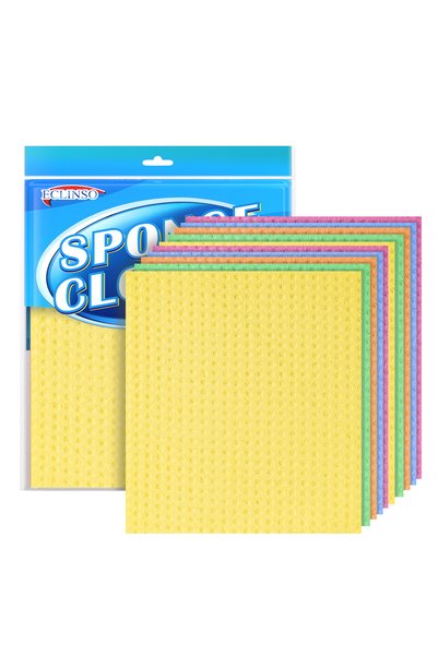 Choice 10pcs 10 Pack Reusable Dishcloths for Kitchen Sponge Dish Cloth for Co...