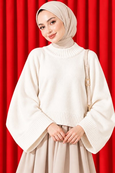 MADAM LİONESS Basic Batwing Sleeve Sweater