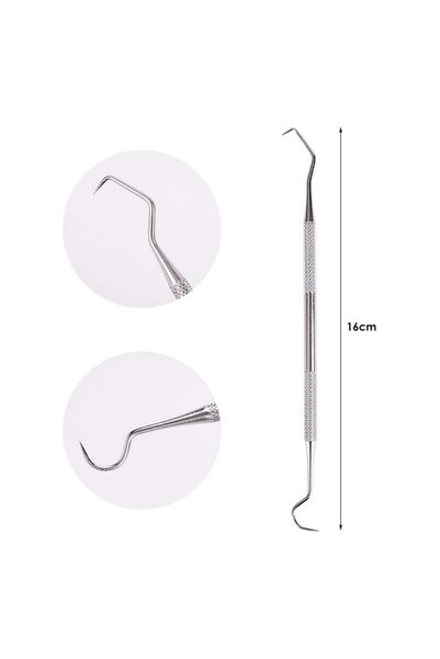 Choice 1pc Dental Pick Tool Stainless Steel Double Ended Toothpick Scraper Pe...