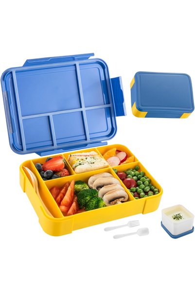 Generic Bento Lunch Box 1330ML for Kids & Adults, Kids Lunch Box with Compart...