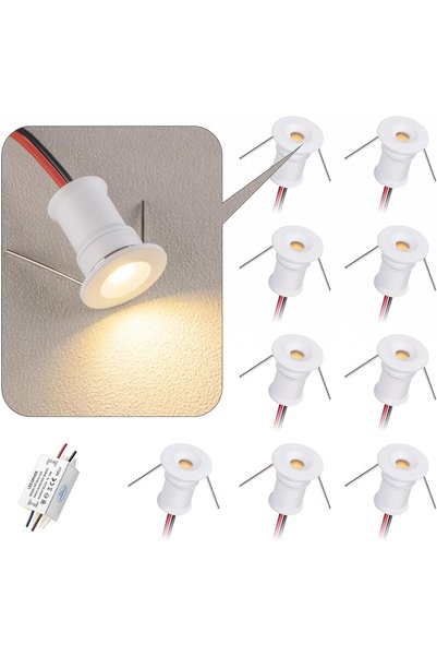 Generic 120° LED Mini Spotlight 1W DC12V 3000K Warm White, 75lm 80Ra High Col...