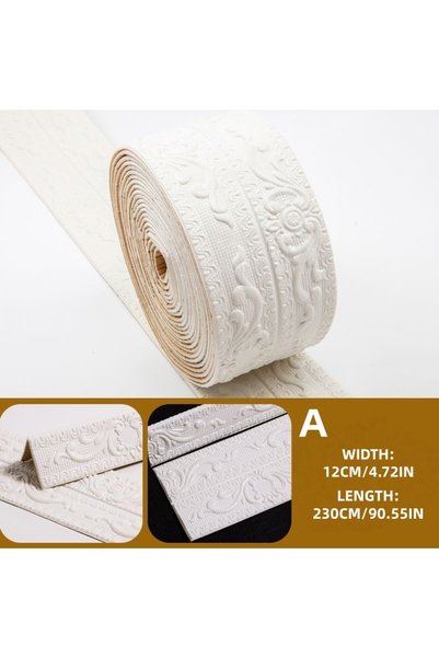 Choice A 3D Waterproof Ceiling Decorative Strip Wall Trim Line Home Decoratio...