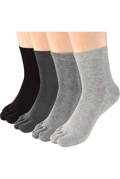 Generic Men's Toe Socks, No Show Running Finger Socks, Invisible Low Cut Boat...