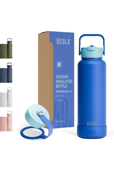 Generic 1200ml Water Bottle 18/8 Stainless Steel 304 Double Wall Insulated Th...