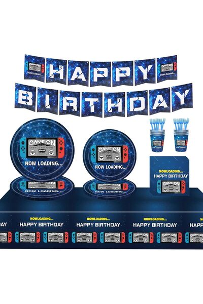 Generic 103 Pcs Video Game Party Supplies & Decorations Set with Plates, Cups...