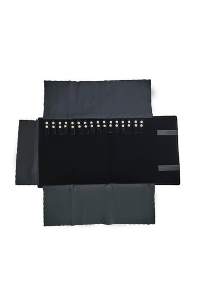 Choice All Black Large Travel Jewelry Necklace Display Holder Storage Bag Por...