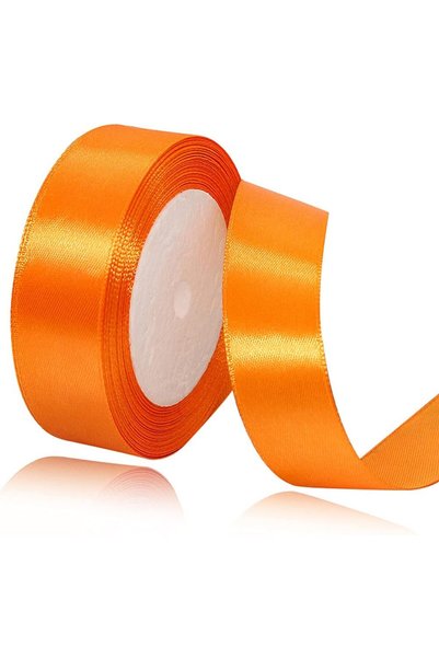Generic Orange Satin Ribbon, 1 Inch x 25 Yards for Gift Wrapping