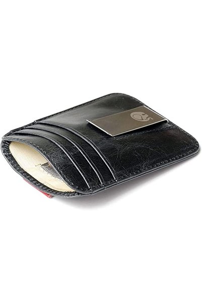 Generic Minimalist Wallet, Slim Leather Wallet for Men Women, Holder Wallet, ...