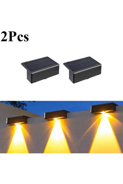 Choice Warm 2PCS Brighter Solar Fence Lights Solar Lights Waterproof Solar De...