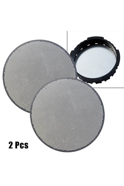Choice Light Grey 2pcs Coffee Metal Filters Reusable Stainless Steel Coffee F...