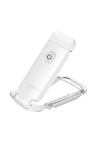 Choice مصباح أبيض محمول LED للقراءة مع مشبك إضاءة ليلية قابل للشحن عبر USB، إ...