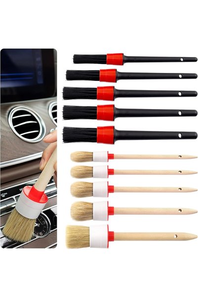 Generic 10Pcs Car Detail Brush Set, Auto Detailing Brushes Car Detailing Brus...
