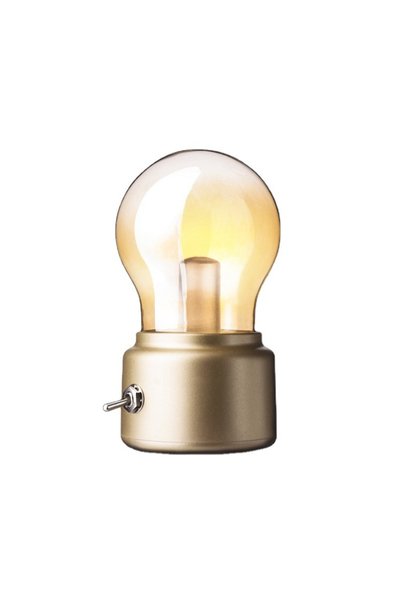 Choice Gold Vintage Retro Bulb Lamp LED Night Light Old Fashion USB Rechargea...