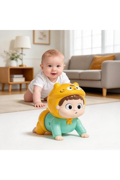 Generic Baby Crawling Toys, Musical Light up Crawling Toys for Babies 6-9-12 ...