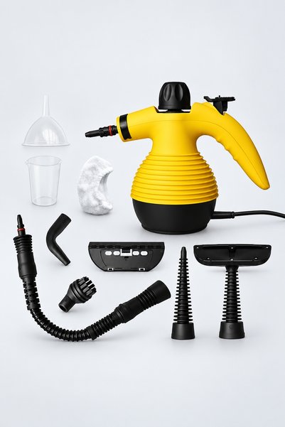 BLACK Dispozitiv pentru curățare cu abur, 1000 W, Dezinfectare, Degresare, Cu...