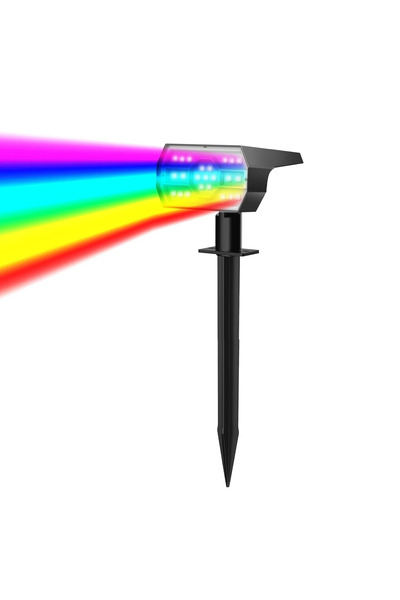Choice RGB-1Pice ‌Solar Lights Outdoor, IP68 Waterproof, 56 LEDs, 3 Modes, So...