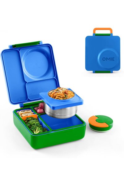 Generic OmieBox Kids Insulated Leakproof Bento Lunch Box with Food Jar (Monst...