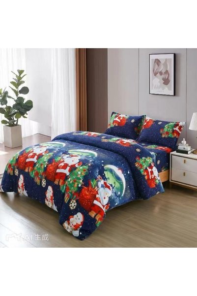 Talis Christmas Bedding with Elastic 180x200 Merry V12 (Cocolino)