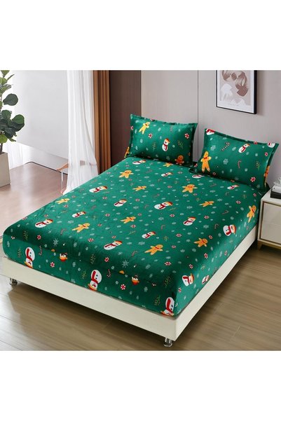 Talis Cearsaf de pat Cocolino cu elastic si 2 fete de perna Merry V13 180x200cm